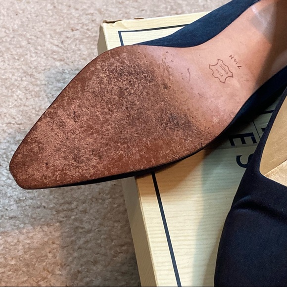 Nine West N-Dalton3 Black Satin Pump Size 7.5 - Picture 10 of 13